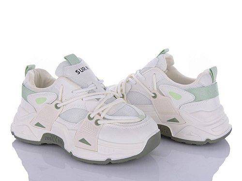 Кроссовки Violeta 182-30 white-green оптом в магазине Violeta-Wonex