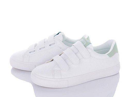 Кеды Violeta Y116-4775 white-green оптом в магазине Violeta-Wonex