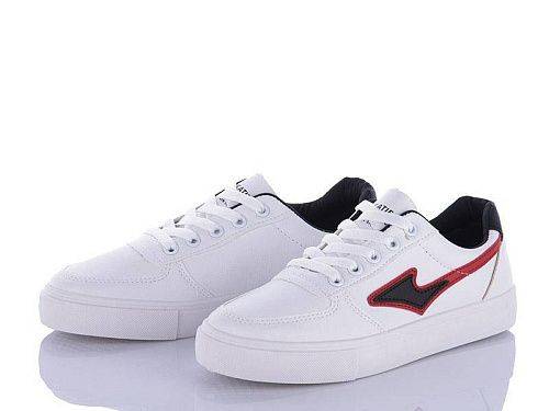 Кроссовки Violeta Z4-6821 white-black-red оптом в магазине Violeta-Wonex