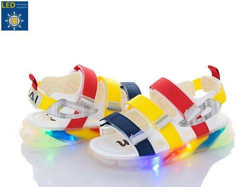 Босоножки Violeta DL48-CB17122 navy-yellow-red LED оптом в магазине Violeta-Wonex